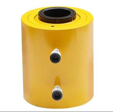 60 Tons Double-Acting Hollow Plunger Hydraulic Cylinder with 6 inch stroke for hydraulic pump double