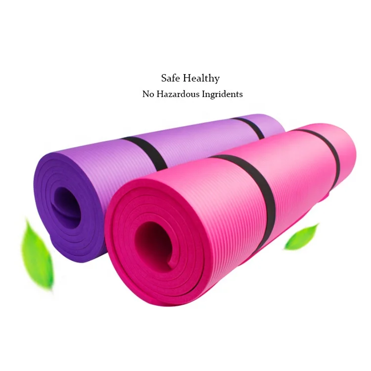 8mm/10mm/15mm-Thickness 183cm/185cm-Length 61cm/80cm-Width NBR Sports Mat Yoga Mat De Yoga