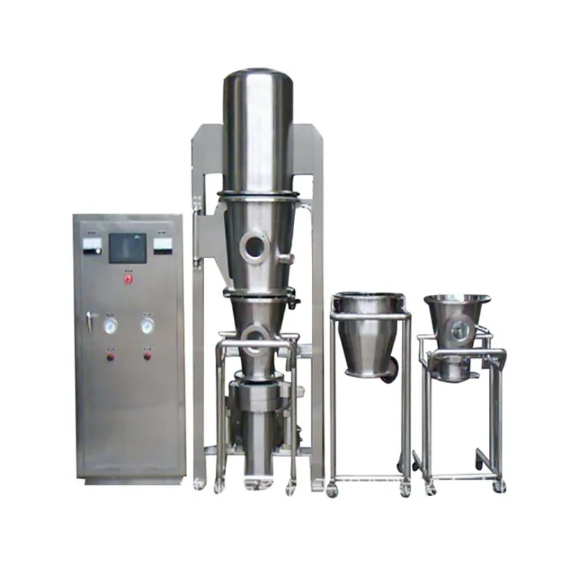 Food Chemica  Powder Granules Fluid Fluidized Bed Granulator Drying Machine