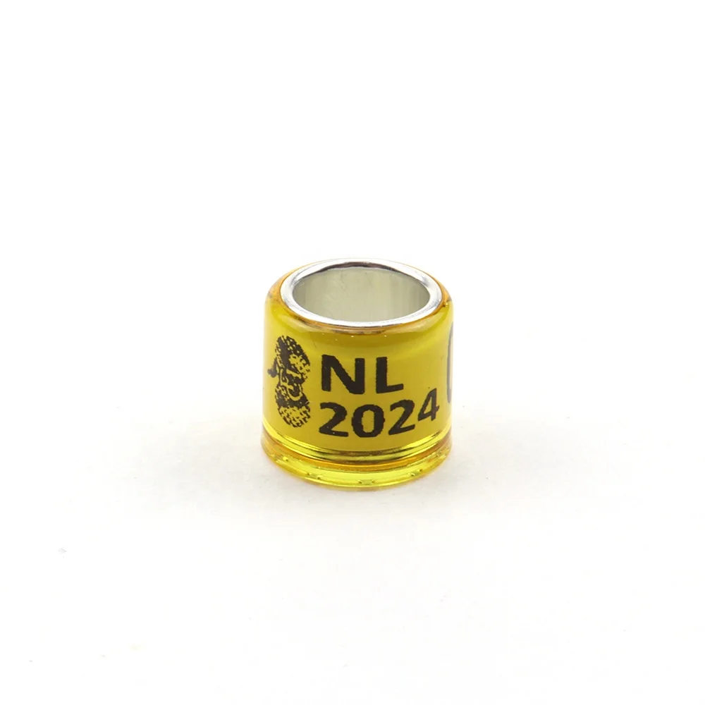 Customize Logo 2024 Pigeon Bird Racing Ring Plastic Aluminum Core 8mm Rings FCI Official Manufacturer