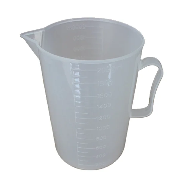 
wholesale high quality big 2000ml plastic PP measuring jug with handle mc020 