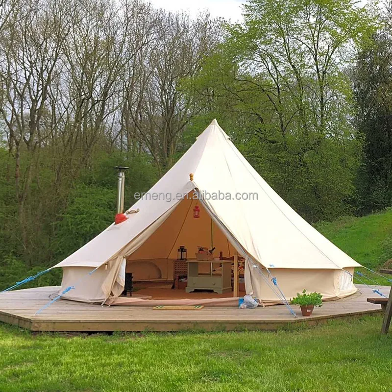 Wholesale 3M 4M 5M 6M 7M waterproof camping bell tent for outdoor