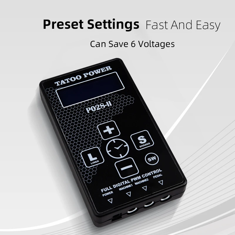 Professional Tattoo Power Supply Precise Control LCD Tattoo Machine Power Supply