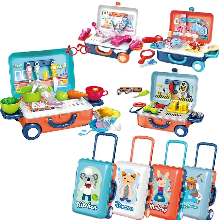 Детская имитация кухонной утвари посуда медицинское оборудование косметический портативный набор инструментов для девочек игровой дом кухонная игрушка