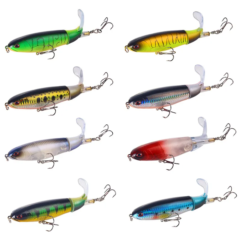 13G/15G/35G Fishing Crankbait Whopper Plopper Topwater Lure Artificial SwimBait Hard Popper Rotating Tail Fishing Tackle