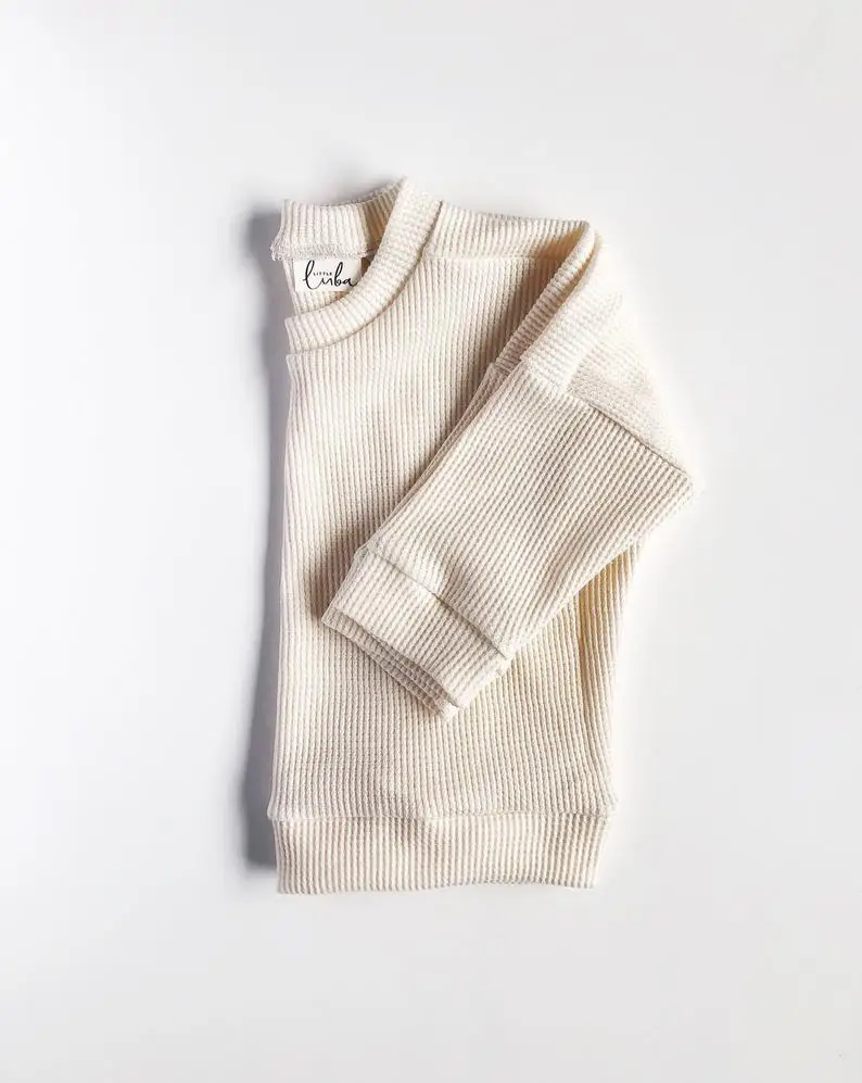 
Baby Waffle Long Sleeve Shirt White 