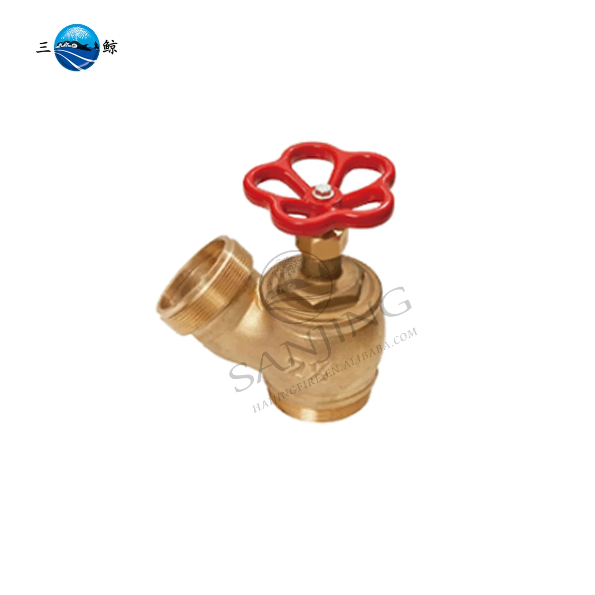 Factory Direct Sales Brass Storz Type Oblique Landing Valve For Fire Hose