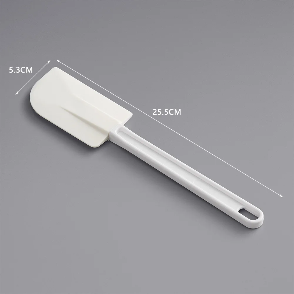 10 Inch White Spatula Eco-Friendly TPR ABS and Silicone Rubber Dishwasher Safe for Home Kitchen Use