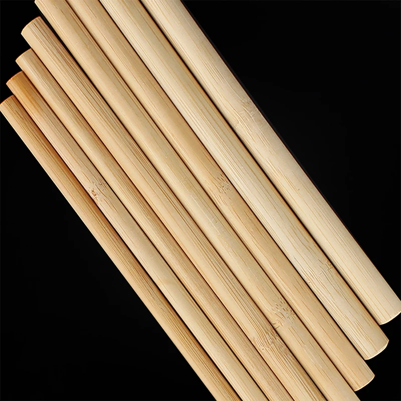 Biodegradable Disposable   Bamboo Drinking Straw  For Tea Station For  Cola Sprite