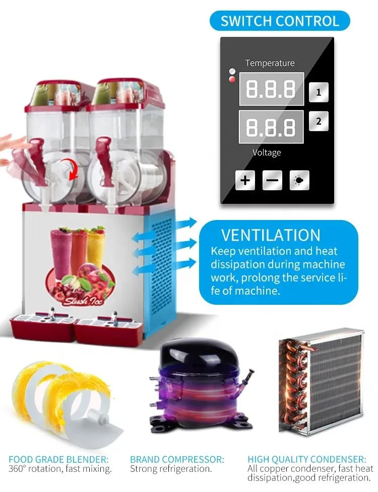 Factory outlet High Quality Slush Machine Margarita Slush Maker 1 Tanks Commercial Slush Machine factory price