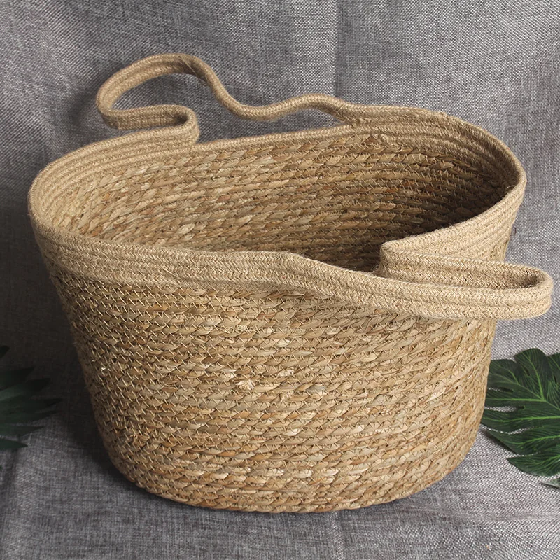 Плетеная соломенная Пляжная Сумка-тоут ручной работы 2023 летних пляжных женских сумок ZEHUI