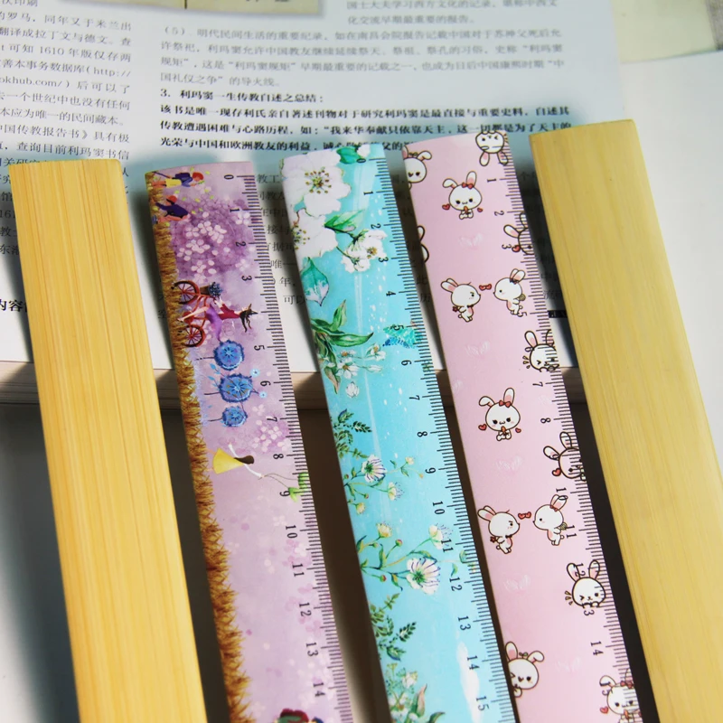 Uv Color Printing Ruler Student Wooden Ruler