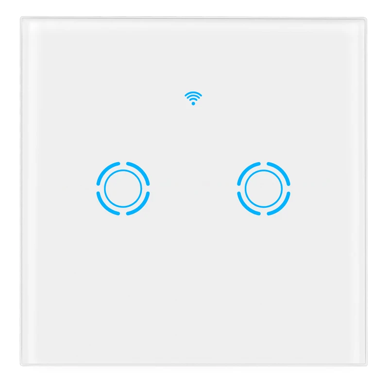 
TUYA ZigBee Smart Home 2 Gang Wall Switches WiFi Electric Touch Switch Lighting With Certificate 