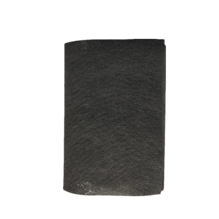 China Supplier Black PP Polyester Biodegradable Felt Nonwoven Fabric Interlining Needle Punched PET Nonwoven Fabric