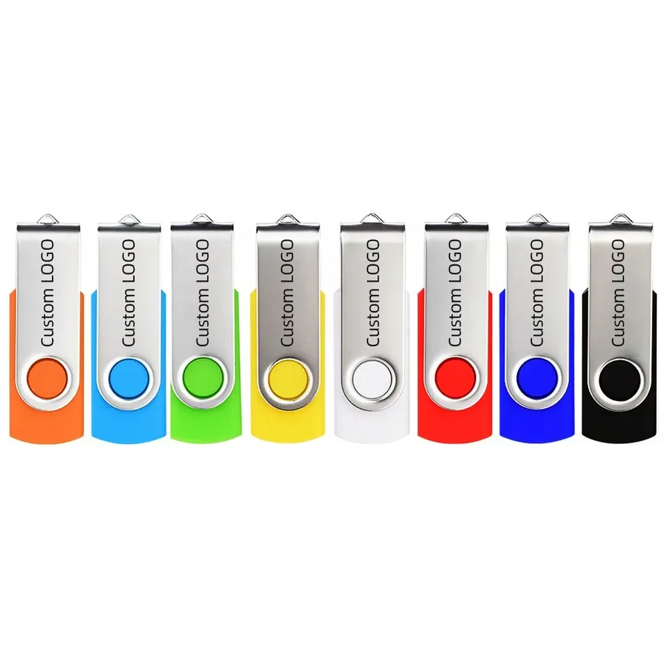 100% original brand Swivel USB Stick 1GB 2GB 4GB 8GB 16GB 32GB 64GB 128GB Pendrive mini USB Flash Drives