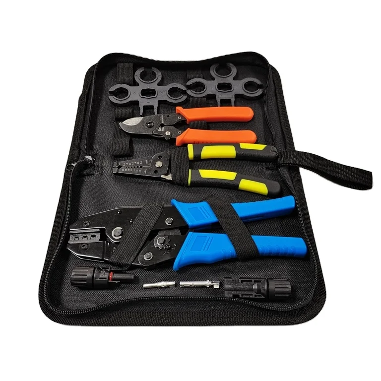 SeanRo pv solar system tools kit stripper cutter crimping tool used to solar cable