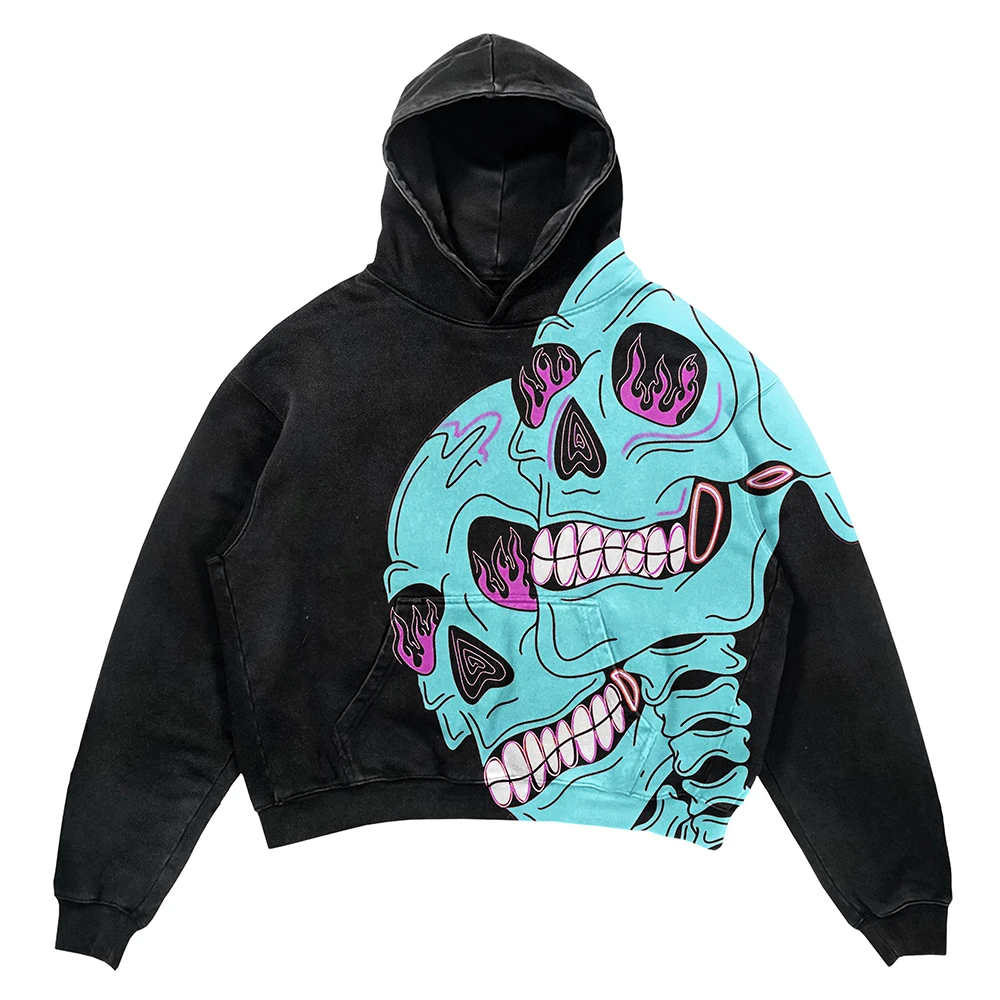 Edgy Aesthetic Logo Added Street Wear Fashion Alter Native Punk  Style Custom Clothing Brand Hoodies For unisex Teens