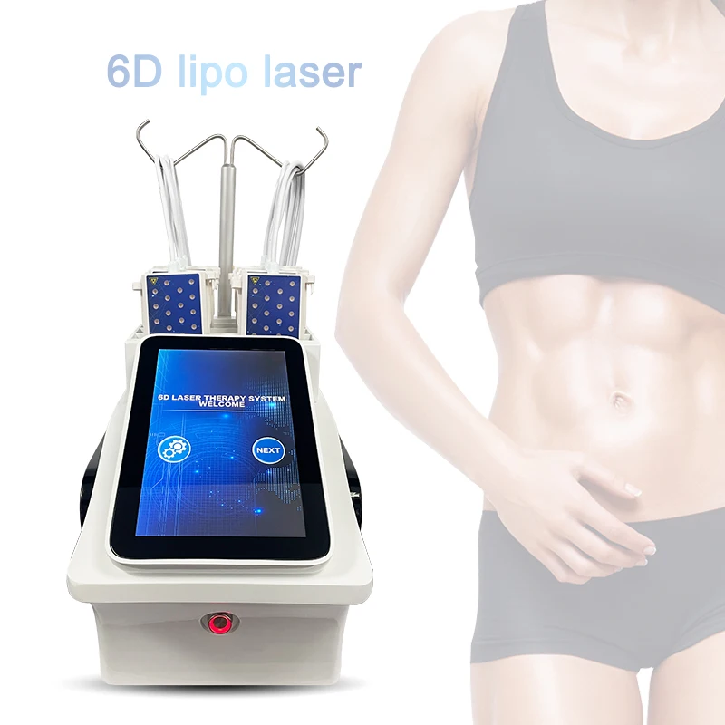 Newest Topselling 6D Diode Lipo Laser Machine Fat Burning / lipolaser Body Sliming Shaping Weight loss