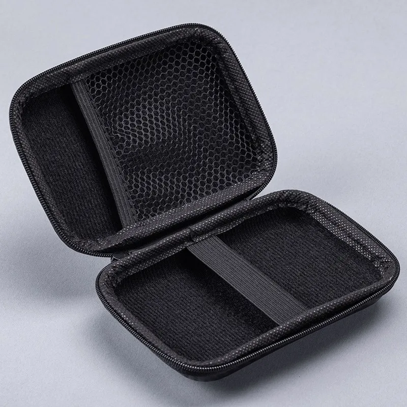 Mobile hard disk storage bag customized data cable organizer square zipper bag anti-pressure EVA card Headphone organizer