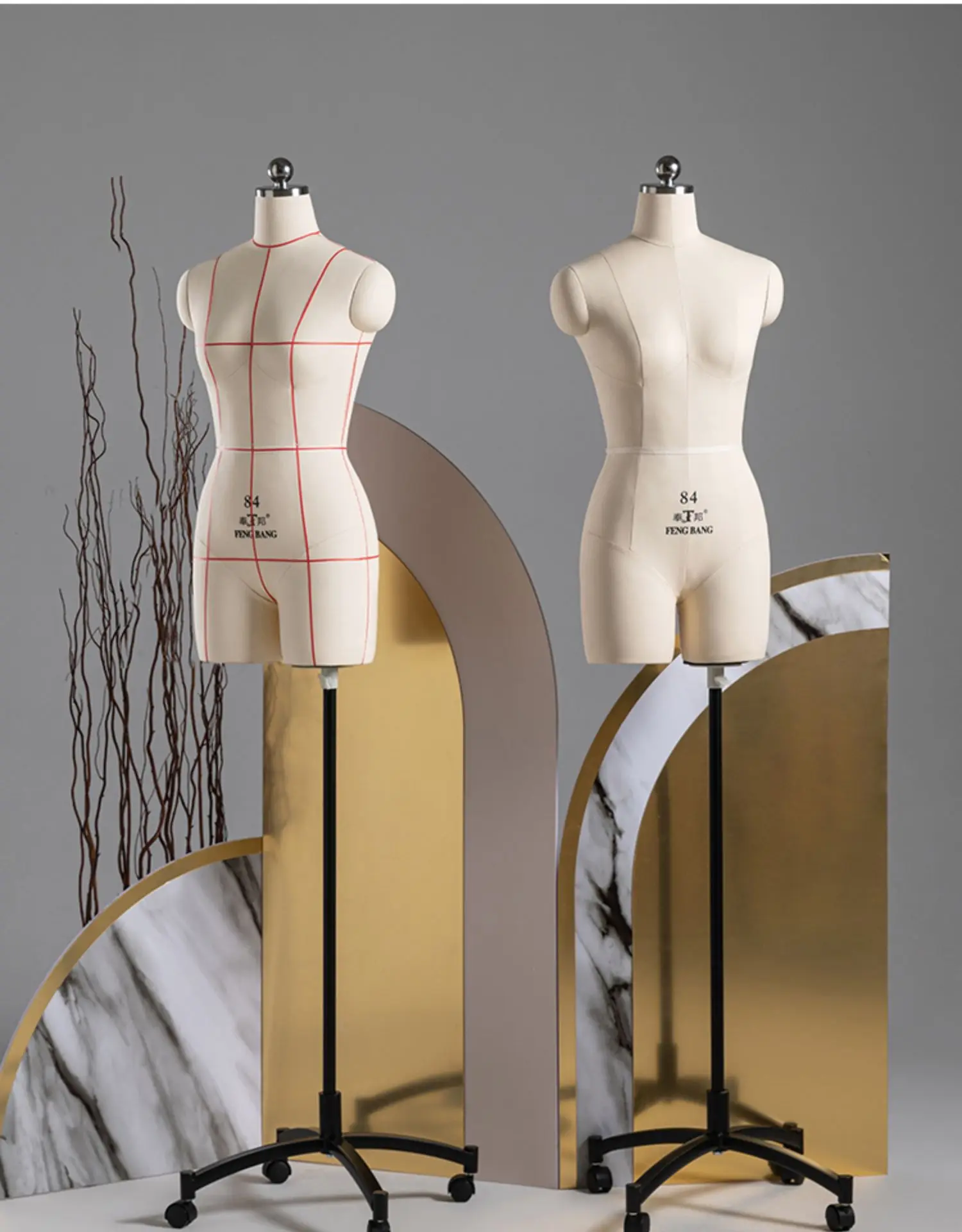 Wholesale Sewing Female Size Tailoring Mannequin Model Half Body Soft Tailors Dummy Mannequins for Dressmaker