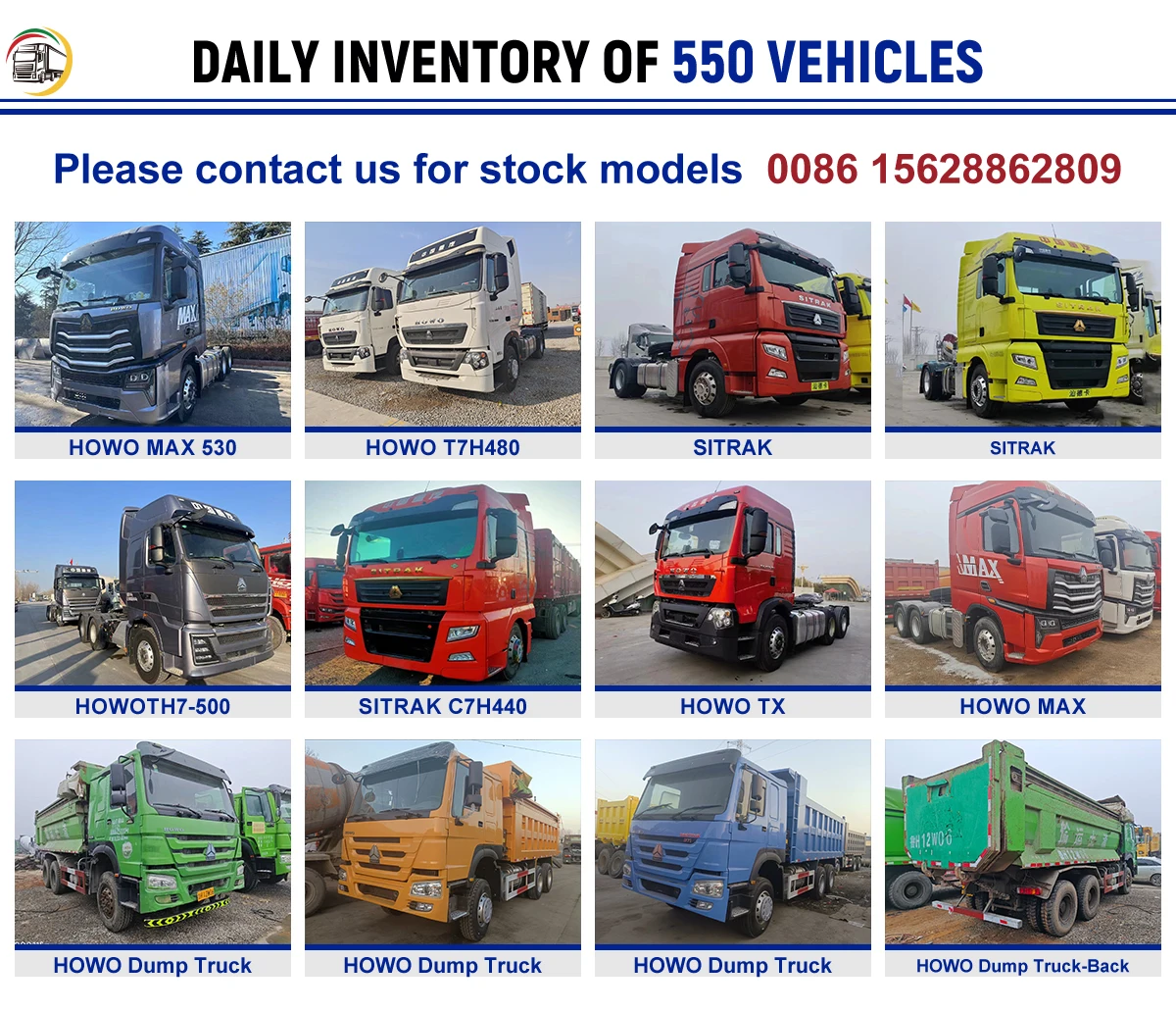 Sinotruk Sitrak China heavy duty c7h 4X2 Tractor Truck for sale