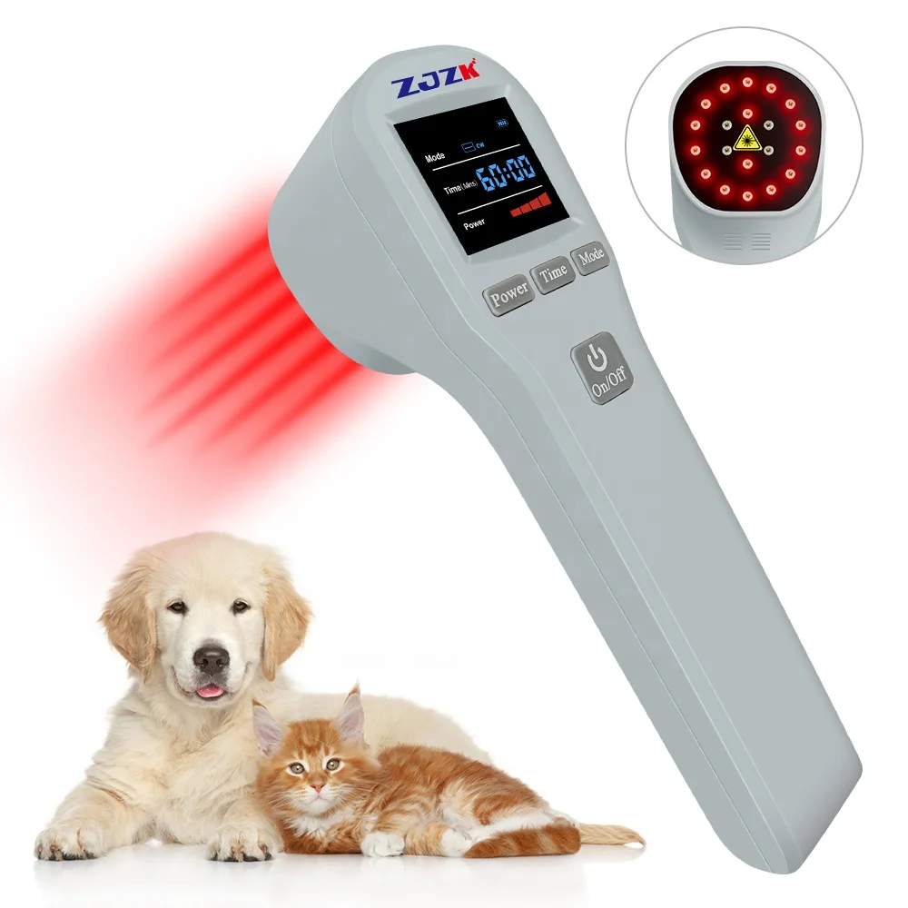 Cold Laser Therapy Vet Device for Pets 4x808nm Red Light Therapy Devices for Pain Relief Home Light Therapy for Dogs Cats Horses
