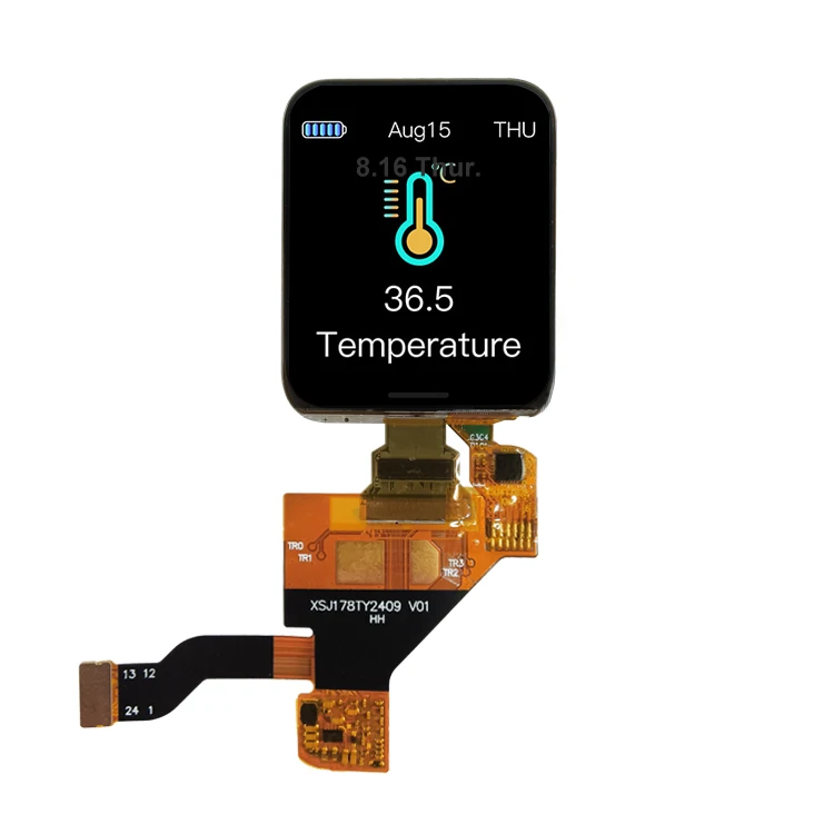 1 8 дюймовый 368*448 QSPI OLED дисплей для умных часов 78 IPS AMOLED экран с сенсорной панелью Oncell CTP индивидуальное покрытие стекло