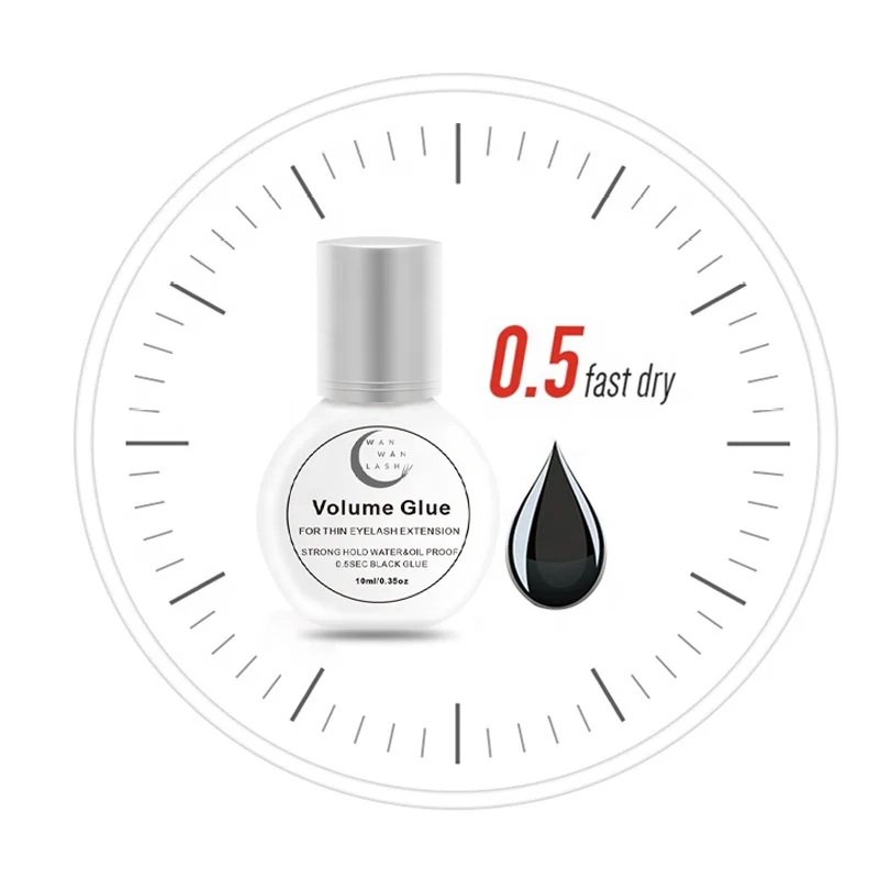 Wholesales Korea strong uv led low odor sensitive eyelash glue dual sided lash grip bond