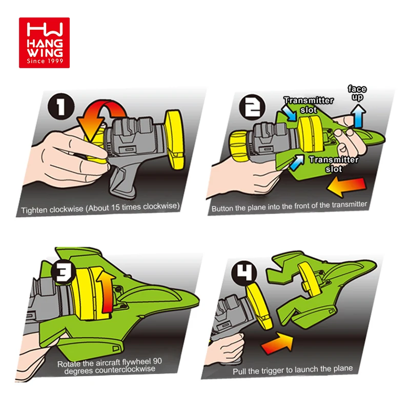 HW Hot selling Baby ejection game Aircrafts flying airplane launcher gun toy catapult foam plane for kids