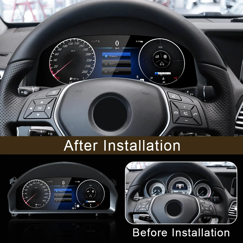 Для Mercedes Benz E class W207 A207 NTG 4 0 NTG4.5 автомобильный ЖК-приборная панель Цифровой кластерный инструмент 12 3 дюймов QLED панельная система Linux