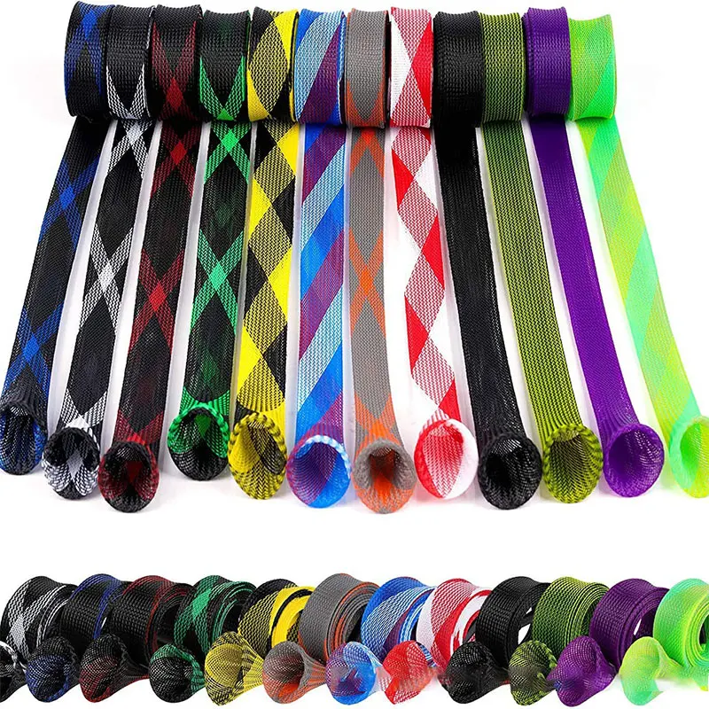 TOPIND Rohs 3x190cm Pet Braided Mesh Rod Sock Fishing Rod Sleeve Fishing Accessories With 32 Color