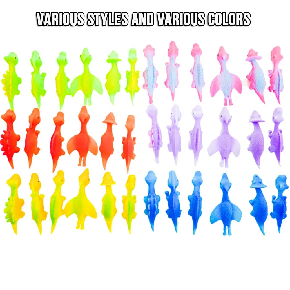 New Creative Decompression Tpr Toys Flicking Finger Shooting Dinosaur Toys