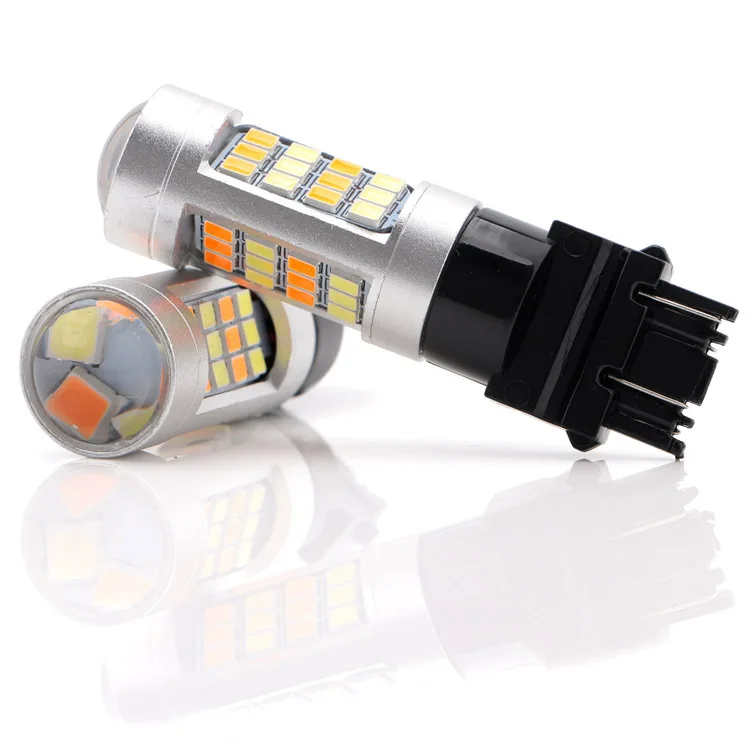 
42SMD 12V Amber/White 3157 Led Switchback Bulb Led Break Light 