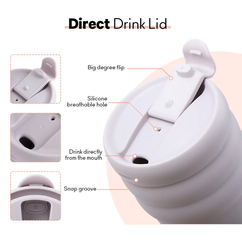 ODM 26oz Cloud Insulated Coffee Milk Accessory Direct Drink Lid Straw Eco-Friendly Disposable Customizable Logo Packaged Boxes