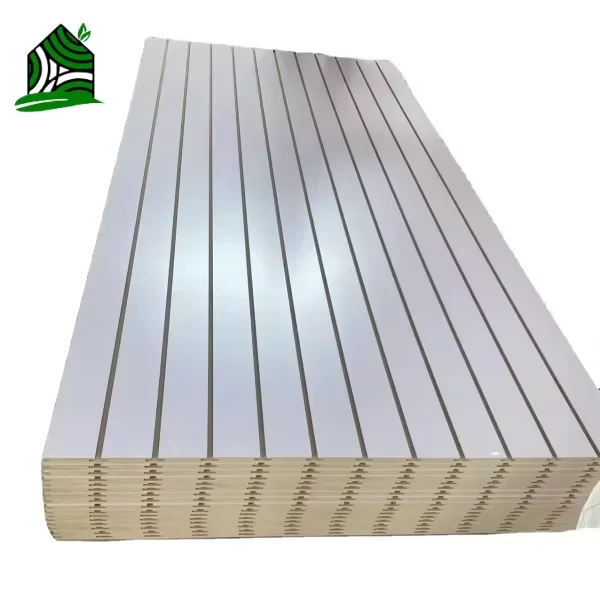 mdf slotted board melamine mdf wall panel slatboard for Display wall shelf board for Maldives/Tazania