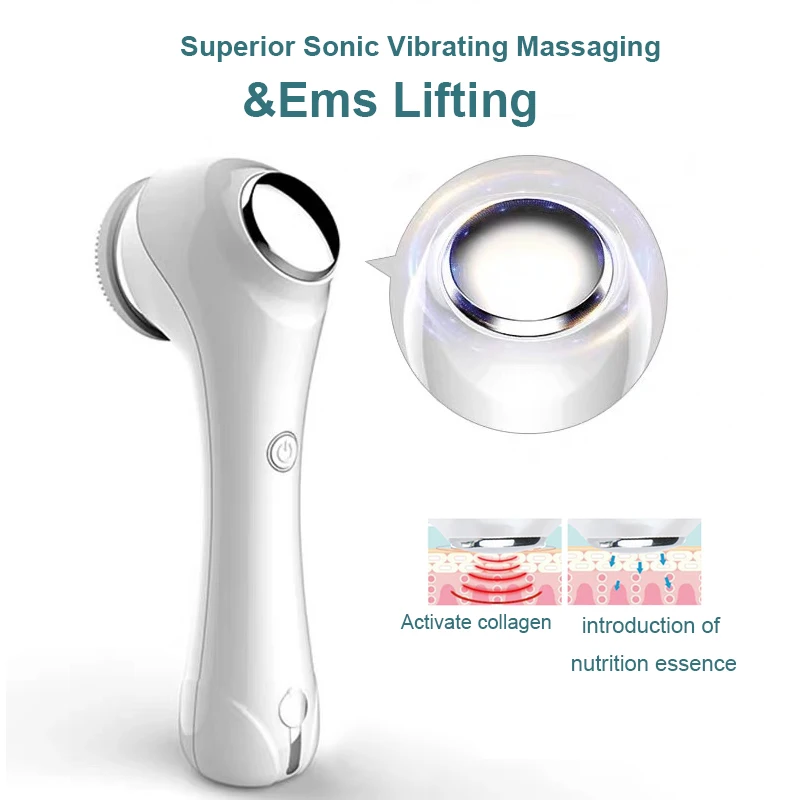 
Amazon Best Hot Selling Face Cleaner 3D Smart Ultrasonic Silicone Usb Electric Facial Cleansing Brush Deep Cleaning Skin 