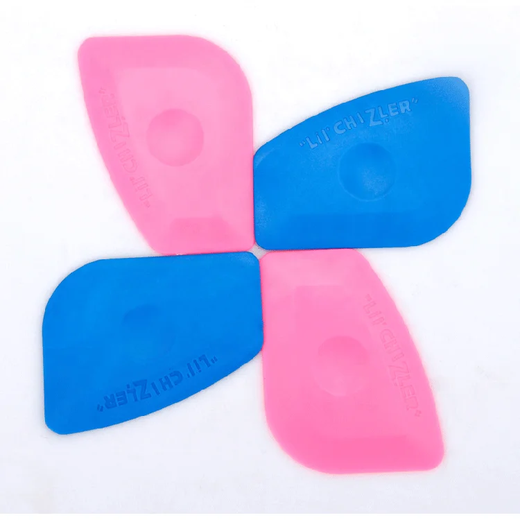 7.5*5.5CM  Plastic Mini Small Silicone Squeegees Vinyl Soft Scraper For Windows Craft