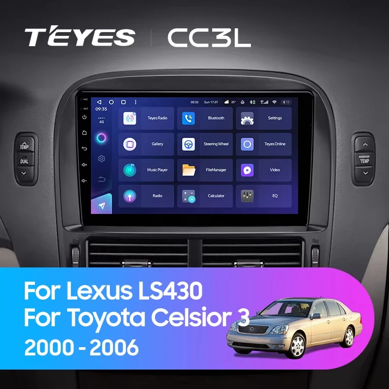 TEYES CC3L WIFI For Lexus LS430 XF30 LS 430 2000 - 2006 For Toyota Celsior XF30 III 3 2000 - 2006 Radio Multimedia Video Player