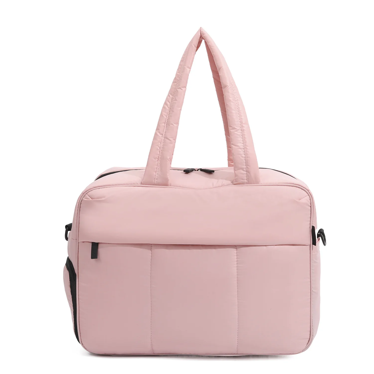 Lightweight Travel Duffel Bag Overnight Bag Nylon Weekender Puffer Gym Tote Bag for Women