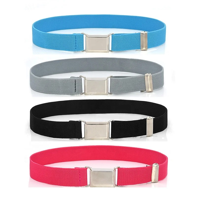 Wholesale no hassle stretch elastic girls waist kids buckle-free belt