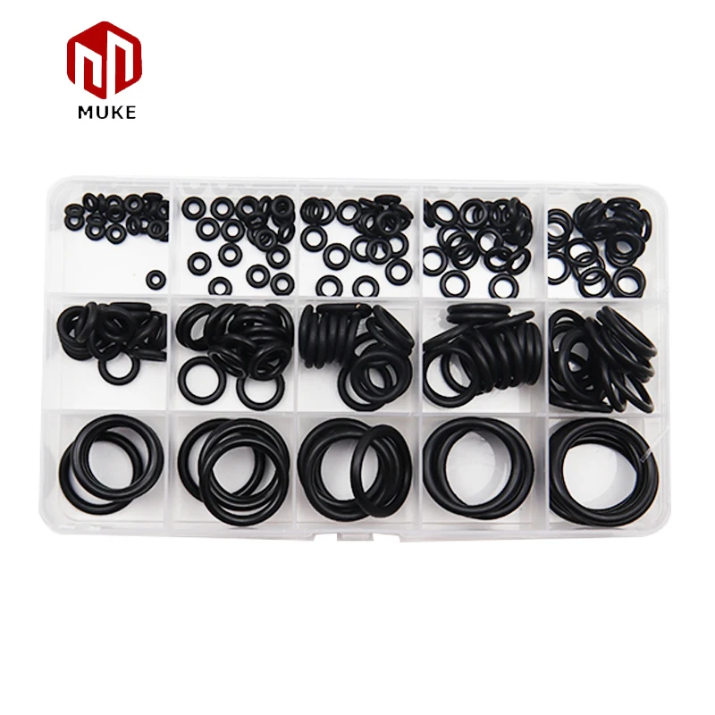 200pcs Universal Rubber O-Ring Metric Assortment Set Gasket Seal Kit NBR Drop Shipping