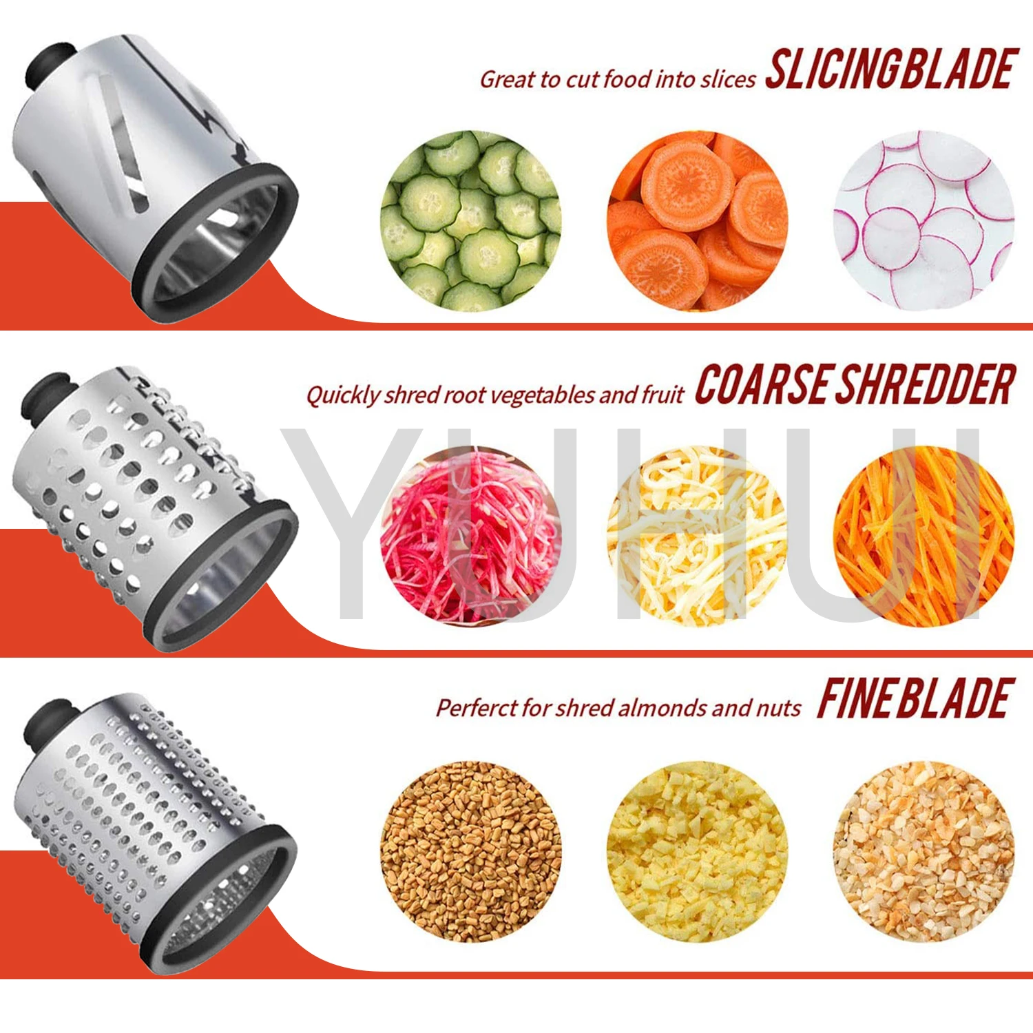 Slicer Shredder Attachment for Kitchenaid Stand Mixer Cheese Grater Attachment for KitchenAid