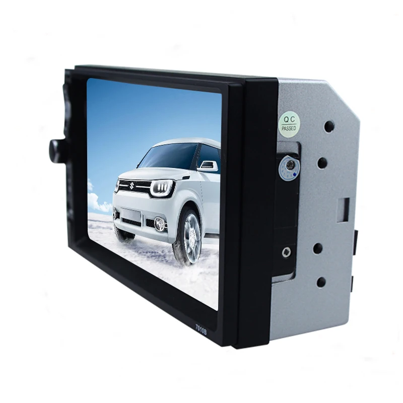 7 inch 1080P HD Double Din Stereo Car Receiver with USB  TF FM Rear View