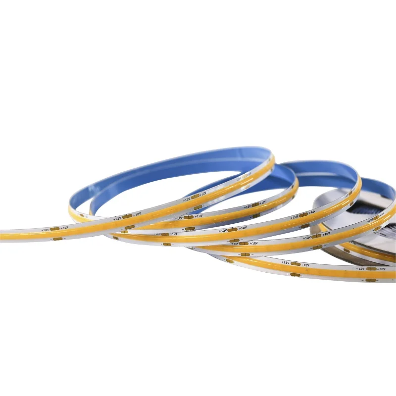 2023 hot sales brightness 10m roll 320leds 12v 24v Ra80 Ra90 8mm Flexible COB Led Flexible Strip Light