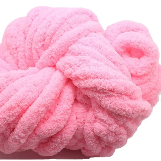 Dimuni baby Soft chunky jumbo chenille yarn 20mm Bulky For Knitting crochet chunky yarn