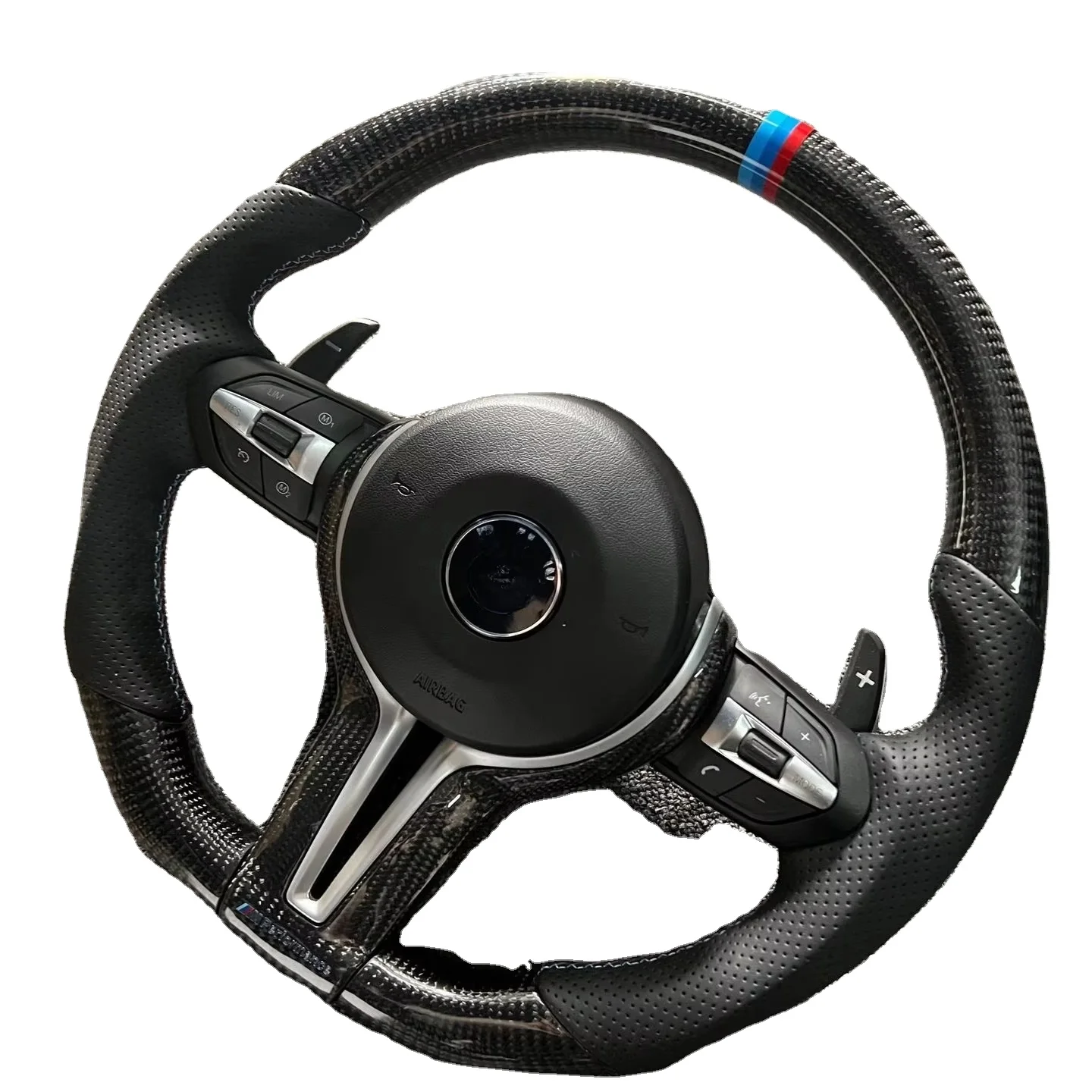 Factory Direct B MW F10 F20 F30 M Sport Carbon Fiber Leather Steering Wheel Sport Interior Steering Wheel