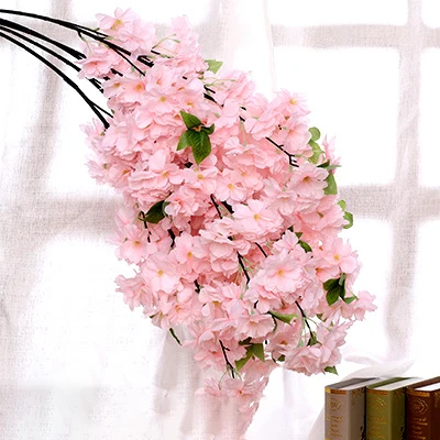 Home decoration cherry blossom flower branches for wedding decoration  indoor and outdoor fleurs artificielles