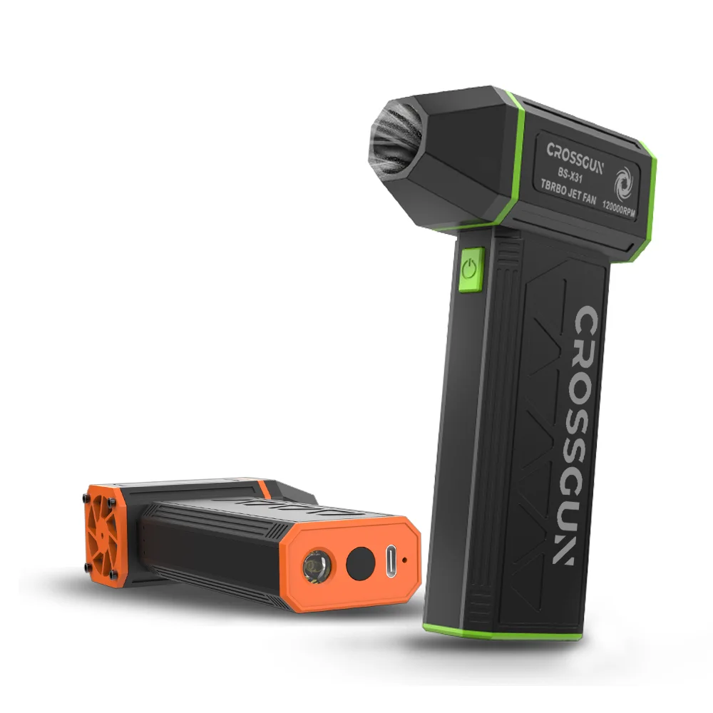CROSSGUN 120000rpm portable turbo violent fan air blower gun electric portable blower fan Powerful Mini Jet Fan