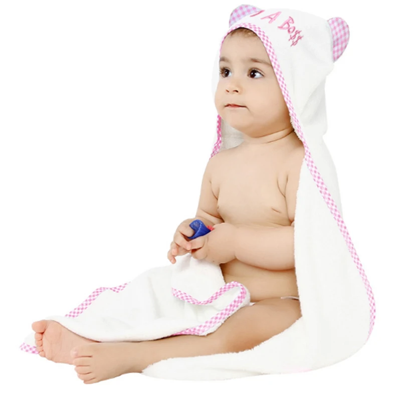 
Cute Cartoon baby hooded towel elephant terry for large towels kids 
