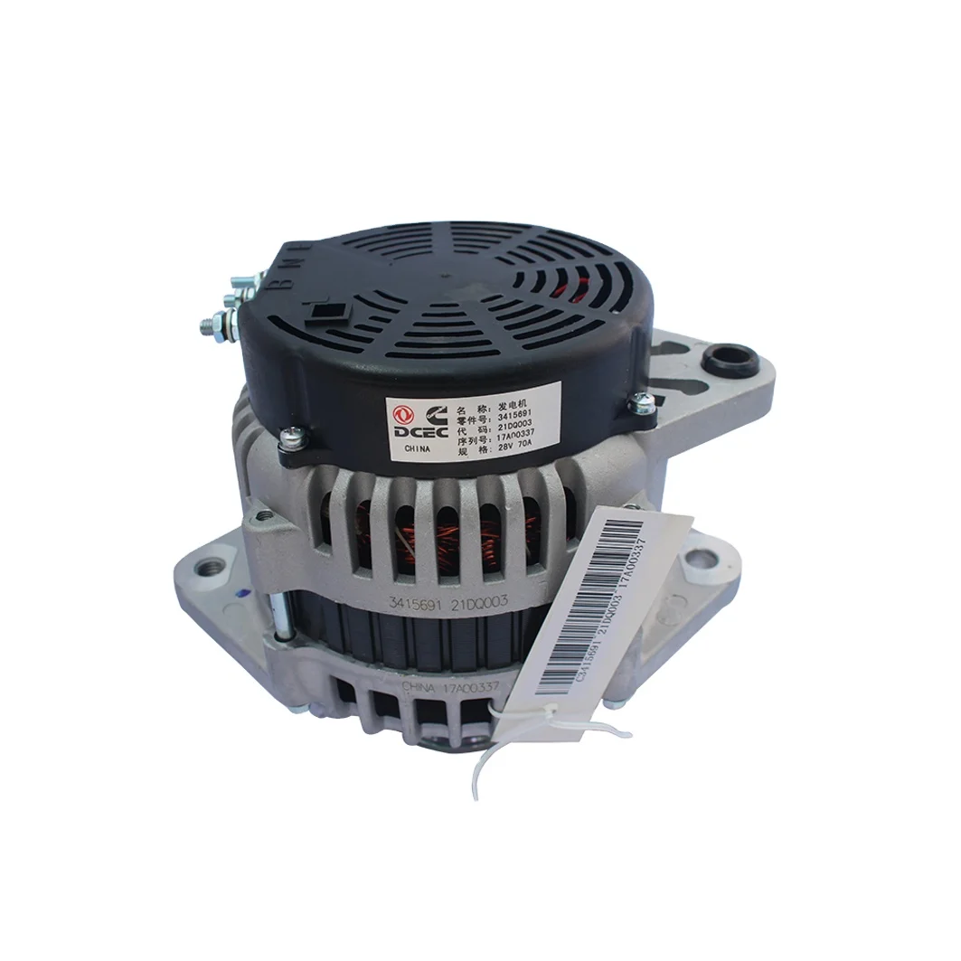 Genuine OEM  28V 70A Truck Alternator JFZ2707-010 3415691 for Cummins Diesel Engine 6CT